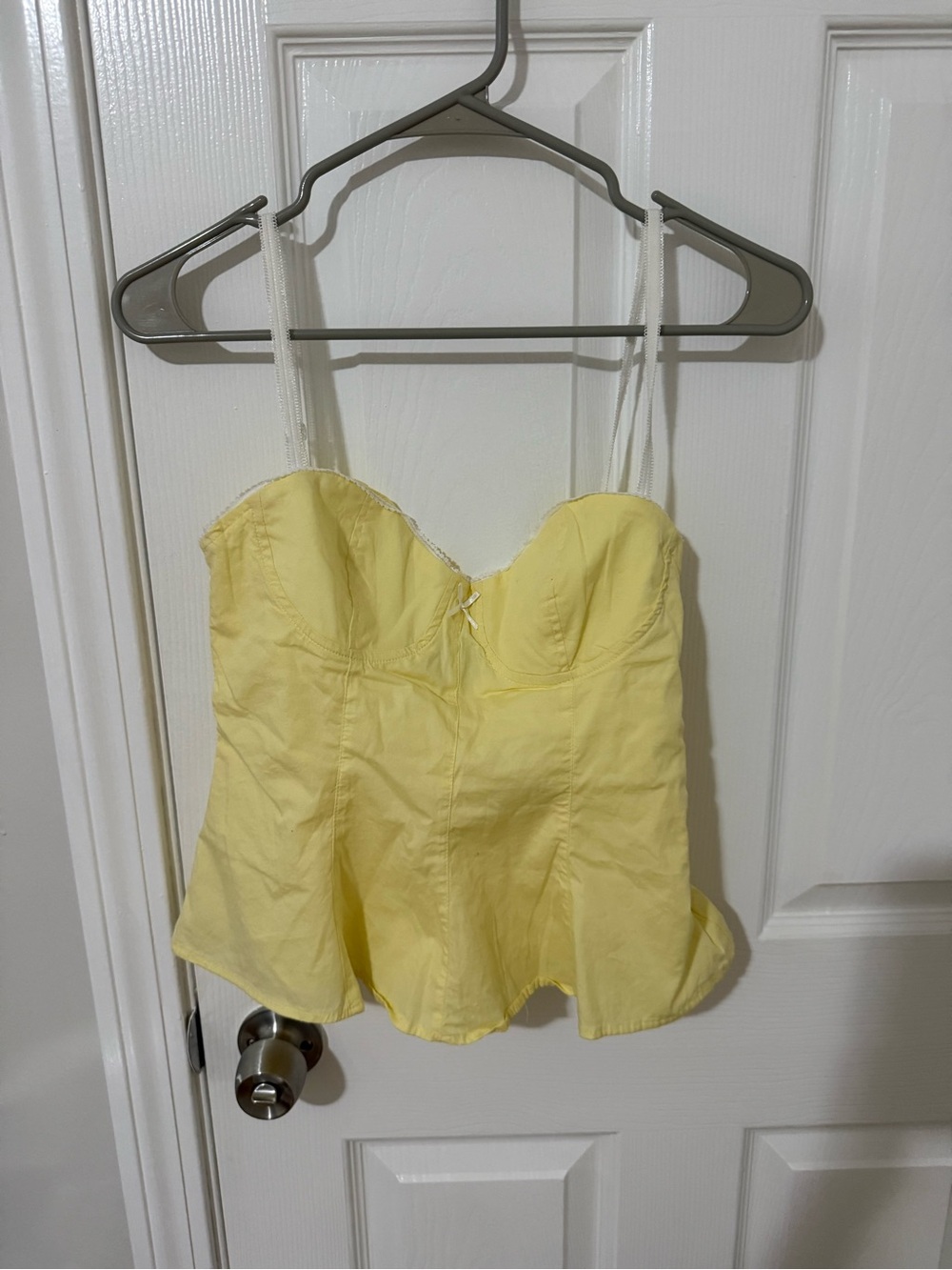 Zara Yellow Corset Top